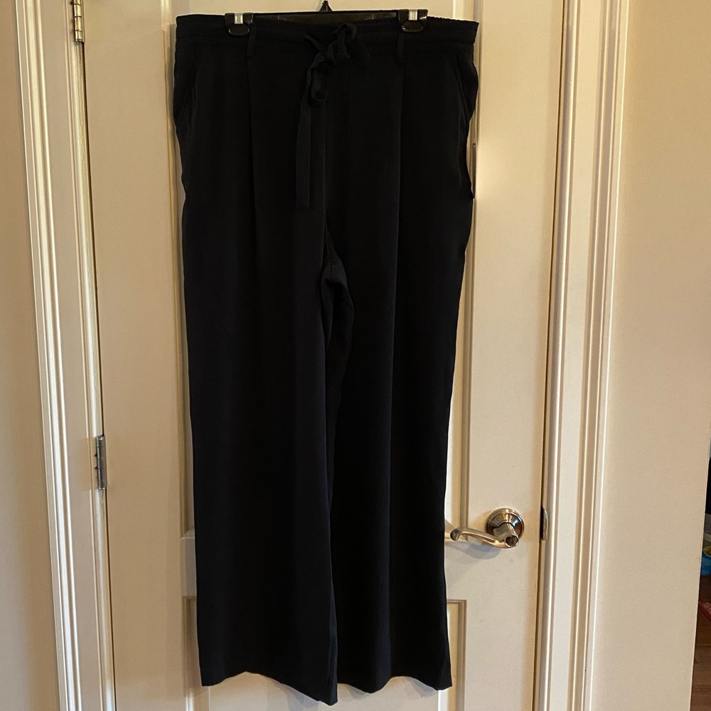 A NEW DAY Wide Leg Black Pants with Pockets (35)